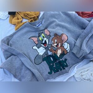 Tom and Jerry cropped sweater